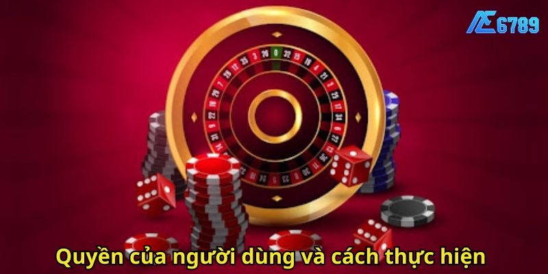 Quyền Riêng Tư AE6789: Cam Kết Bảo Vệ Dữ Liệu Người Dùng 3 Quyền của người dùng và cách thực hiện